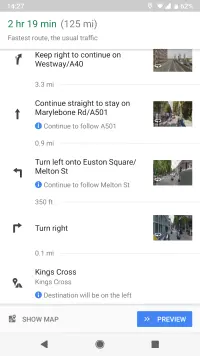 Directions Full-screen Navigation