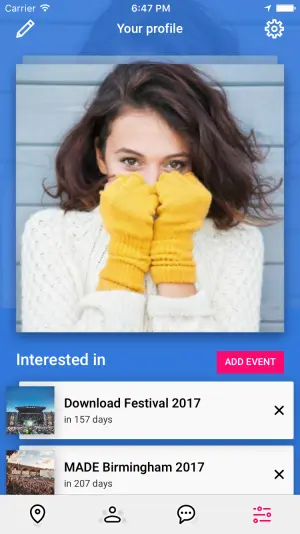 Social networking app