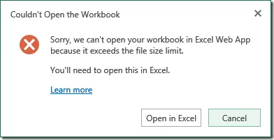 Excel Scalability Issues (File size)