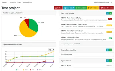 Cybersecurity web portal