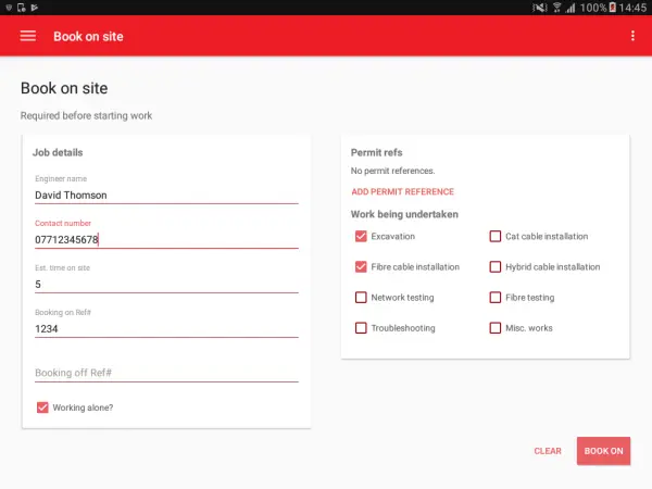 Remote worker app - check-in